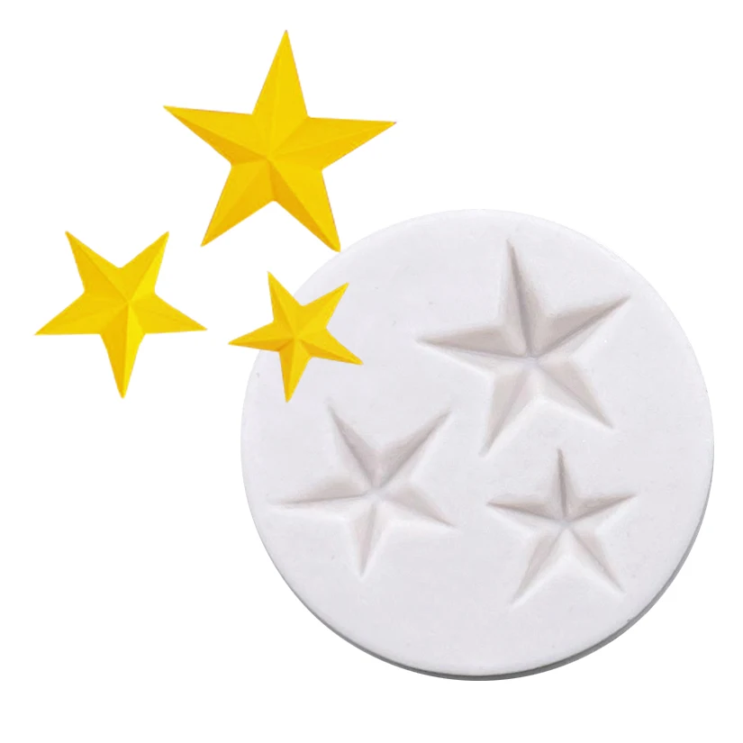 Star Silicone Mold Sugarcraft Chocolate Cupcake Baking Mold Fondant Cake Decorating Tools