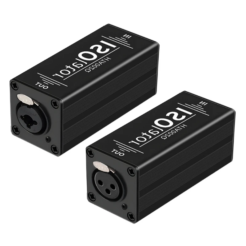 4XFC XLR/6.35mm Music Ground Looping Isolator Eliminates Microphones Noise For Studio Use