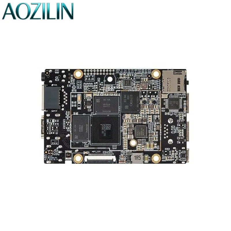 AOZILIN Octa Core AI Single Board Computer 32GB RAM eMMC Storage 6TOPS NPU Support 8K Video Android Linux Cortex-A76 Chip