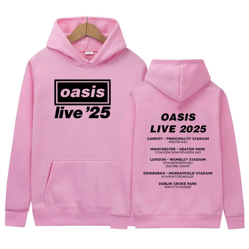 2025 O-Oasis Live 25 Tour Print Hoodie Men's Retro Long Sleeve
