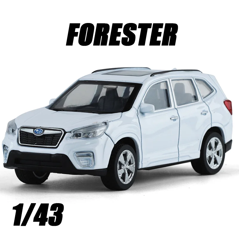 Alloy Model 1:43 Scale SUBARU FORESTER Metal Vehicle Simulation Toys Pull Back Suspension Kids  Exquisite Birthday Collect Ornam