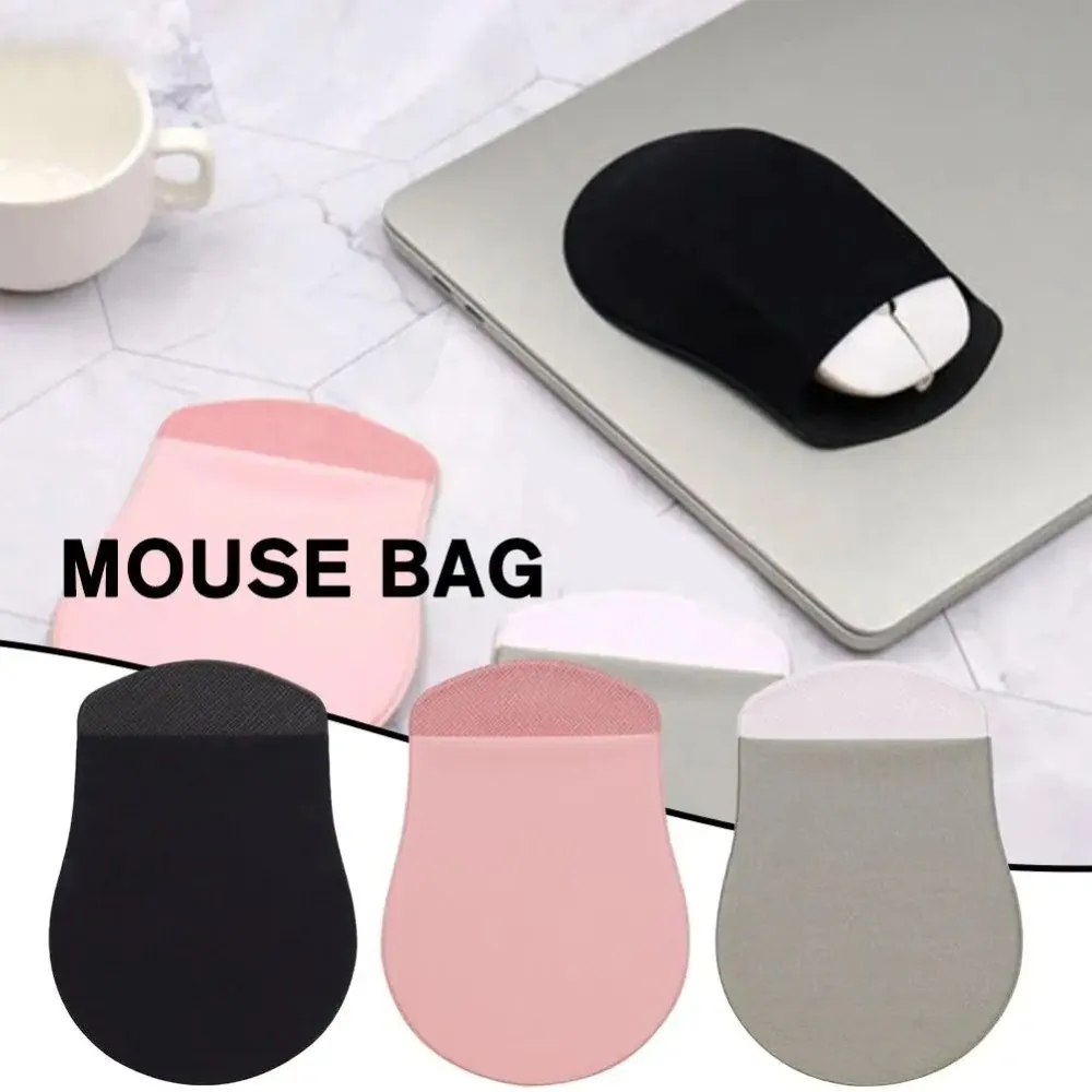 Accessories Universal Laptop Mouse Holder Self-Adhesive Stick-On Mouse Pouch Durable Portable Mouse Sleeve Mouse