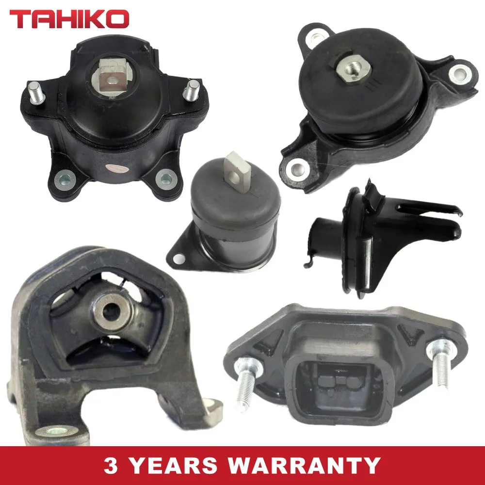 6PC Engine Motor& Trans Mount Set Fit For 2008-2012 Honda Accord EX 2.4L FWD