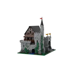 3790PCS MOC Brook Manor Half-timbered Ancient Castle Architecture Building Block Small Particle Assembled Toy Brick Display Gift