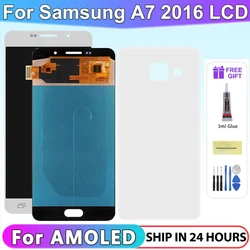 100% Tested TFT For SAMSUNG GALAXY A7 2016 A710 LCD Display Touch Screen Digitizer Assembly Replacement