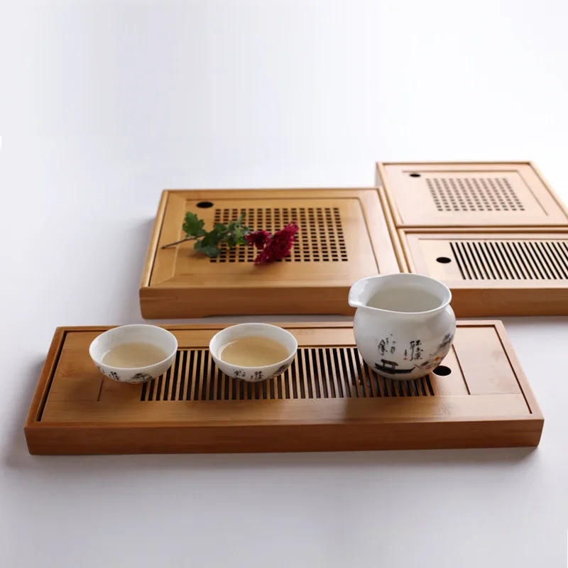 Solid Wood Tea Tray Drainage Water Storage Kung Fu Tea Set Drawer Tea Room Board Table Chinese Tea Room Ceremony Tool