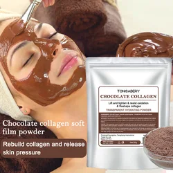 1pc Jelly Mask Powder 20g chocolate collagen facial mask powder soft facial mask powder moisturizing and tightening