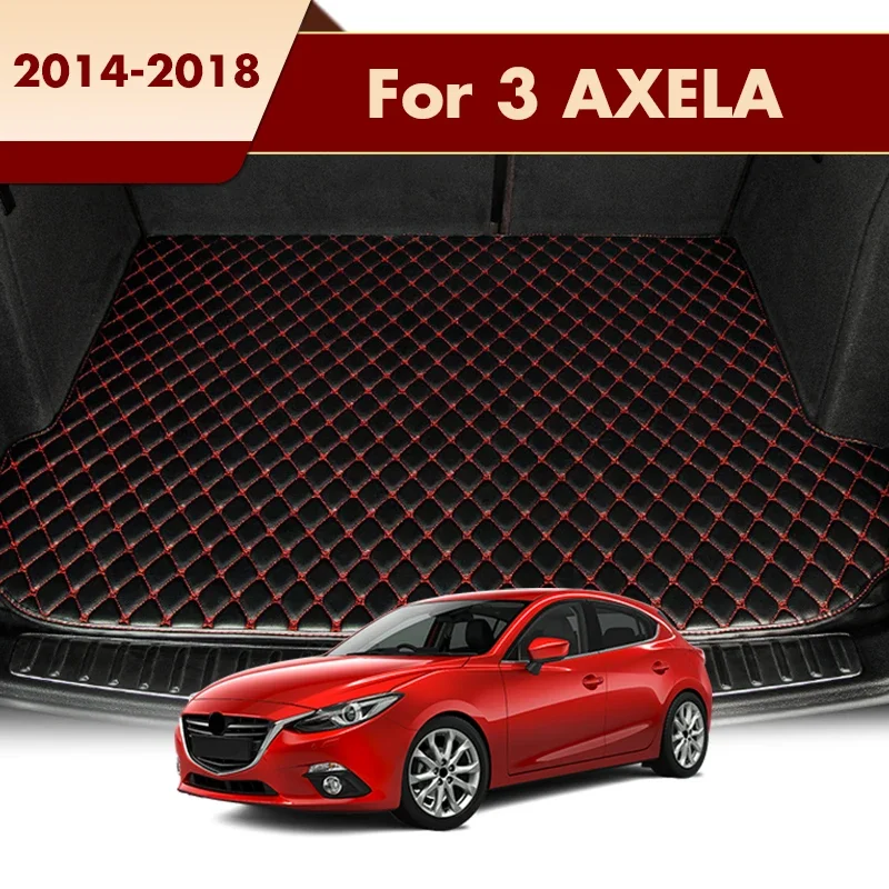Kofferraum Matten Für Mazda Für 3 AXELA Fließbacks 2014 2015 2016 2017 2018 Auto Fahrzeuge Cargo-Liner Teppiche innen Produkte