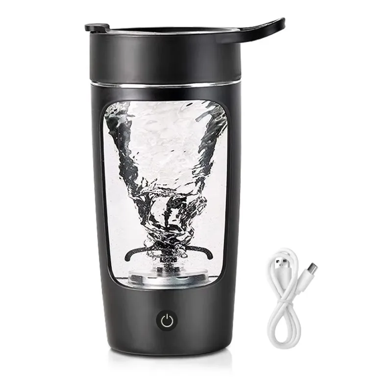 Chargeable 650ml custom logo gym electric shaker bottle for protein shakers