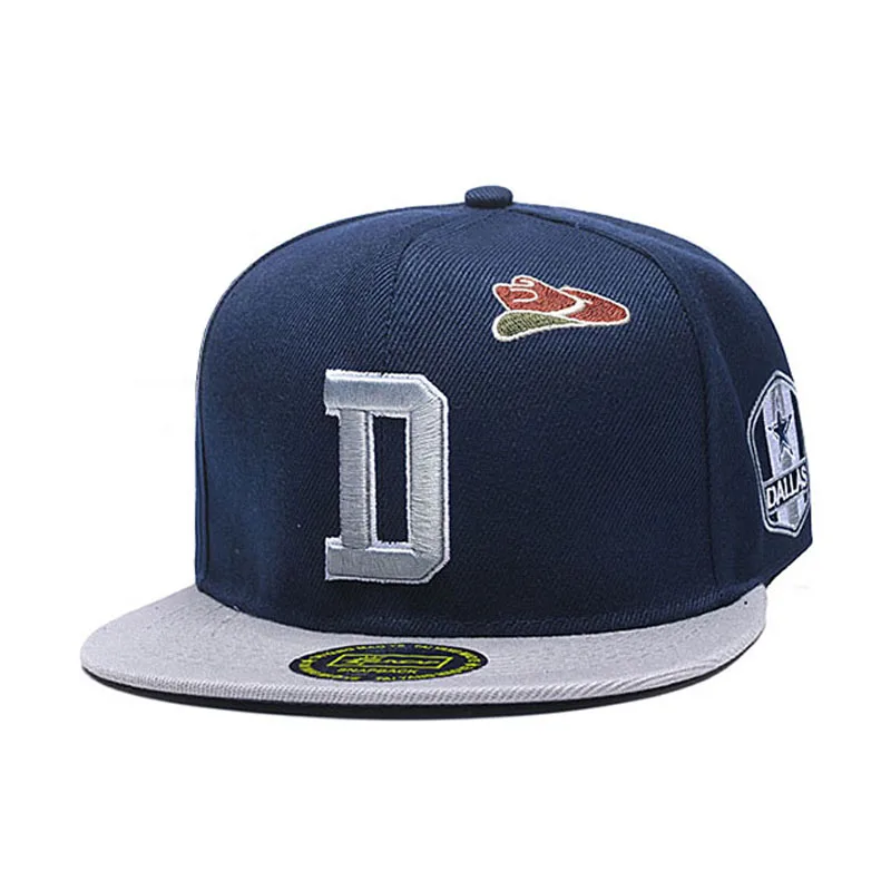 Fashion Brand DALLAS CAP Letter D Girl Boy Wine Hip Hop Snapback Hat for Men Women Adult Outdoor Casual Sun Baseball Cap Orange view 2