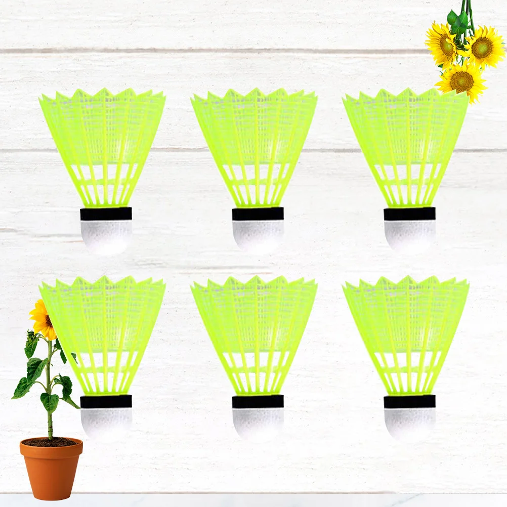 

6Pcs Outdoor Shuttlecocks for Badminton Premium Material Enhanced Durability Smooth Hitting Experience Ideal for Beginners