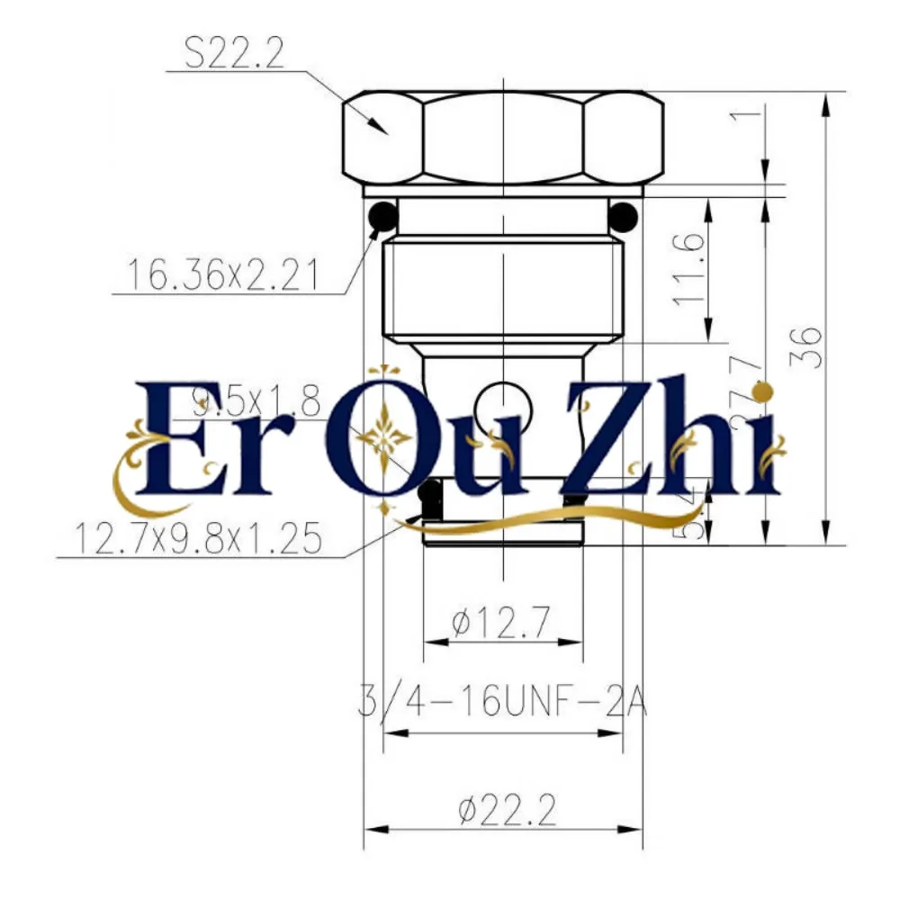DF08-01 Hydraulic Check Valve Lift Check Valve Pressure Holding Zero Leakage CV08-20 Hydraulic Freight Elevator Check Valve