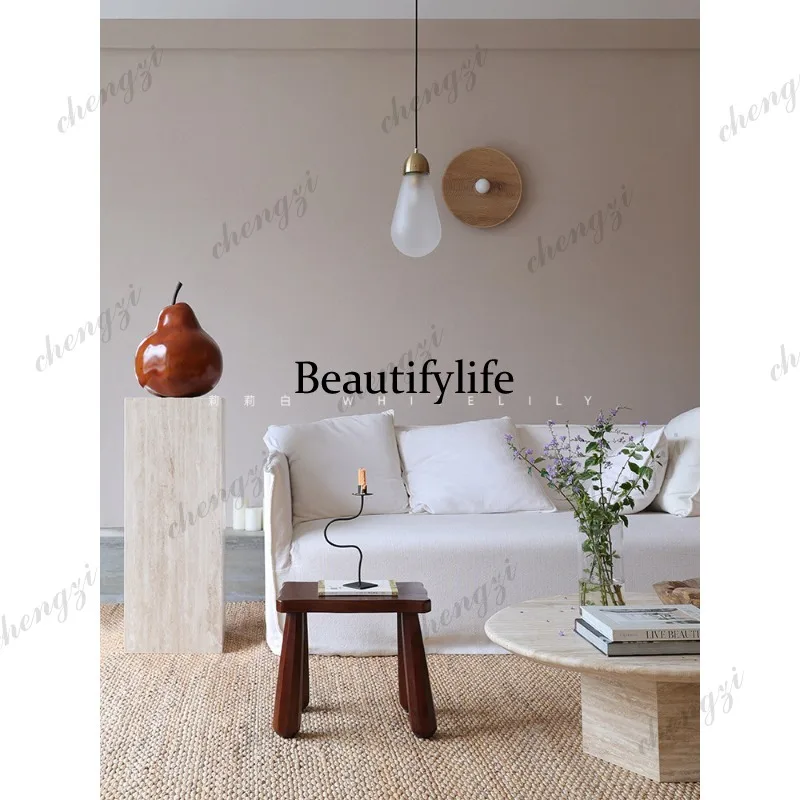 A73 medieval travertine pillar marble base sculpture ornament table floor entrance decoration booth island platform