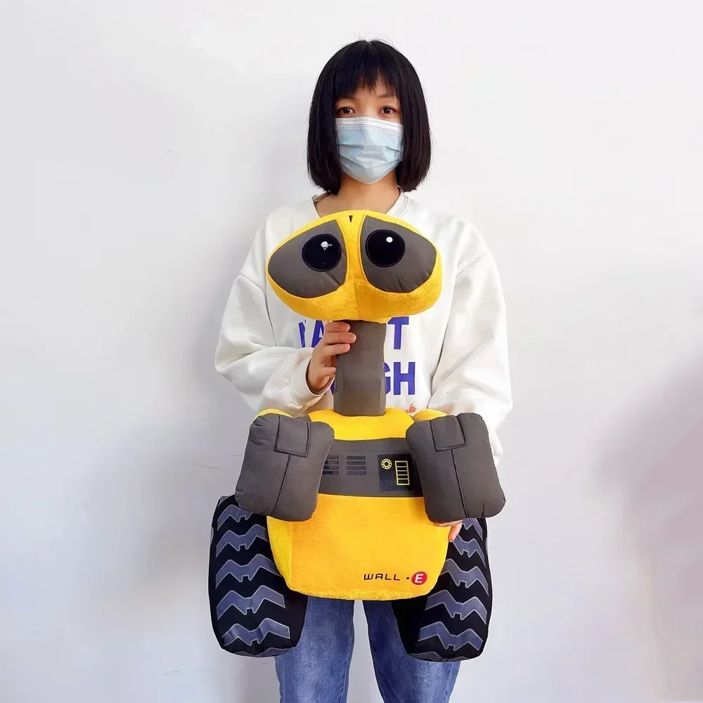 55cm WALL-E Żywy Robot Pluszak Wall E Minion Robot Model Miękka Wypchana Lalka Pluszowa Zabawka Disney Kreskówka Dekoracja Domu Prezent dla Niemowląt i Dzieci