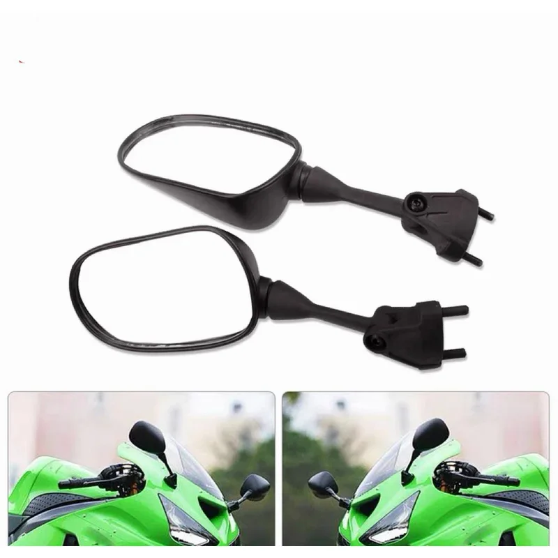 Motorcycle Rear View Side Mirrors Black For Kawasaki NINJA ZX10R 2004 2005 2006 2007 2008 2009 2010 ZX6R ZX-6R 2005 2006-2008