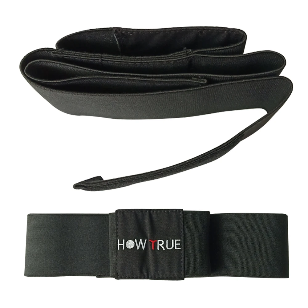 1Pcs Golf Swing Training Arm Band Golf Hand Posture Corrector Black Nylon Elastic Training Belt for Golf Beginner Practicing