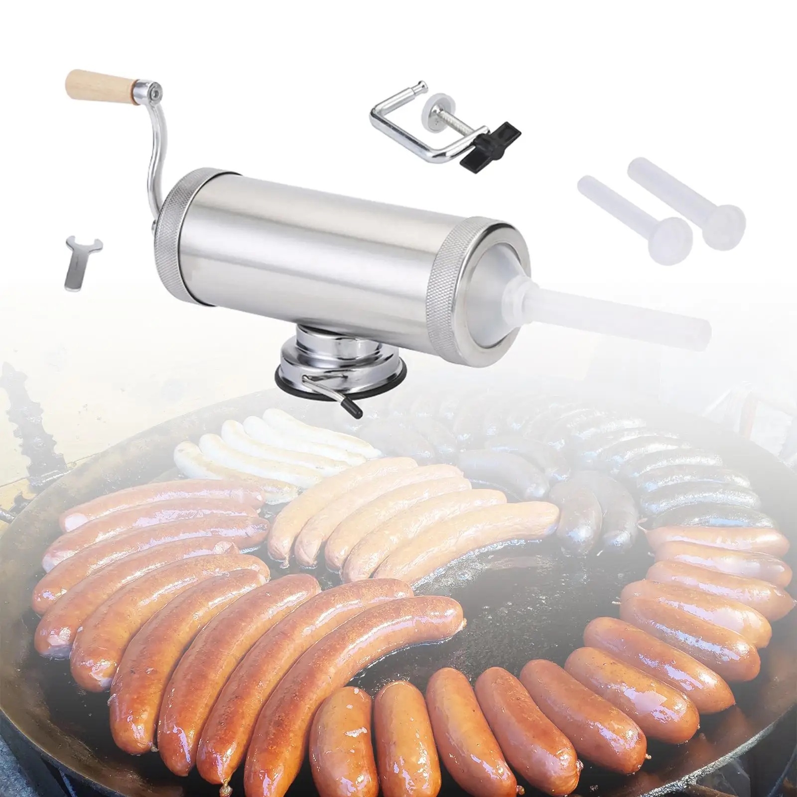 Imagem -04 - Household Sausage Stuffer Machine Salame Maker Carne Caseira Filler Carne Filler Cozinha Gadgets com Anexos £ 5