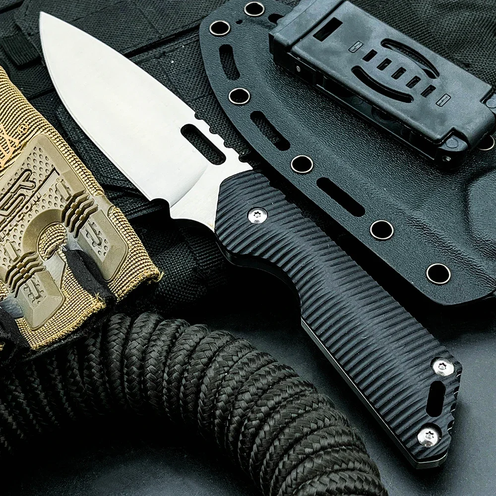 Compact Carry‑size Fixed Blade Knife Tool Riverside Campsite Setup Field Gathering Work‑site Cutting Household Craft Processing