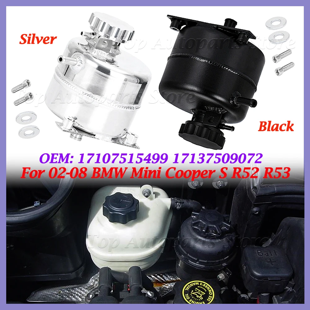 For 02-08 BMW Mini Cooper S R52 R53 17107515499 Coolant Header Expansion Overflow Water Tank Cap Reservoir Can 17137509072