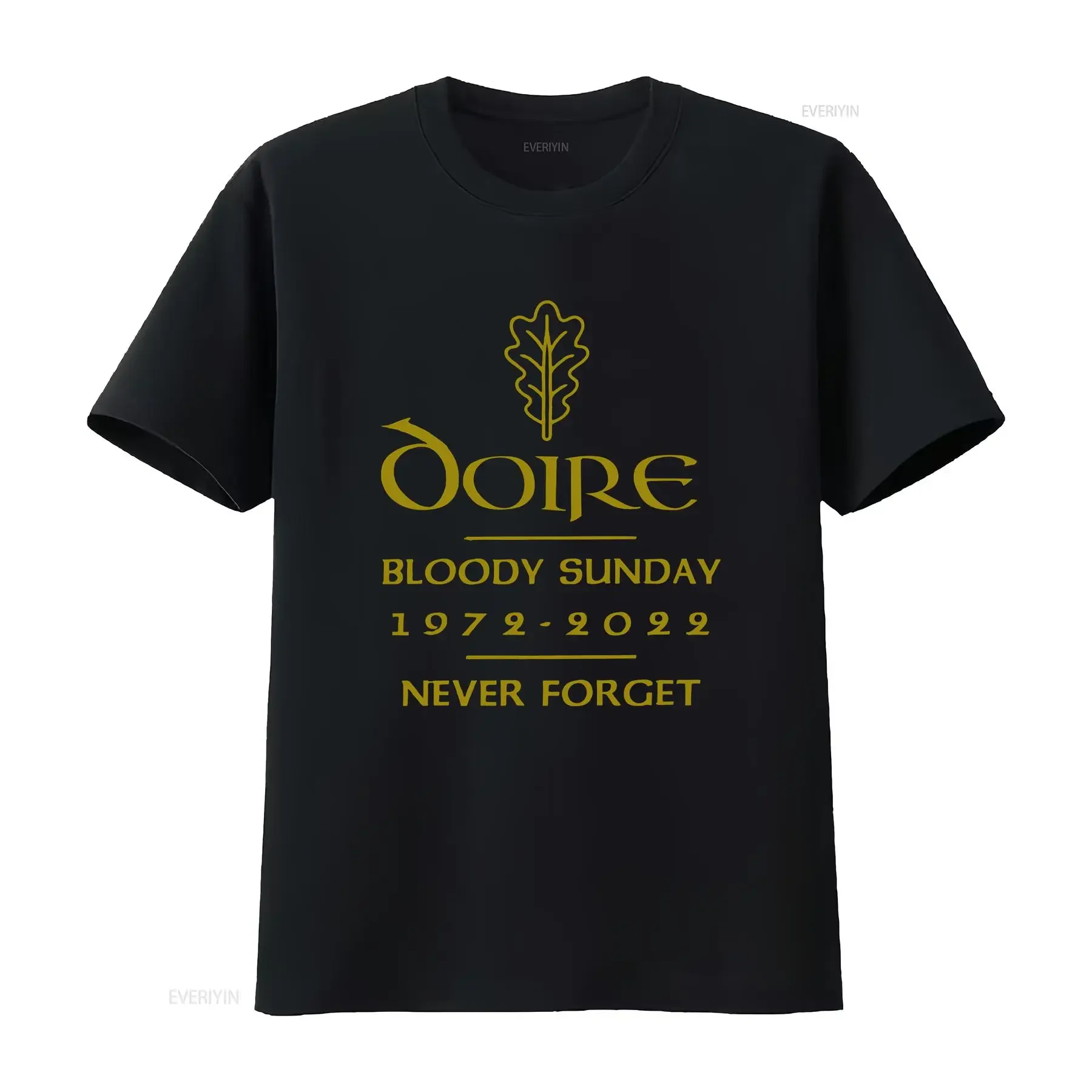 Derry Bloody Sunday Commemoration T shirt 50th Anniversary Irish vintage Washed streetwear Casual Stylish Stretched