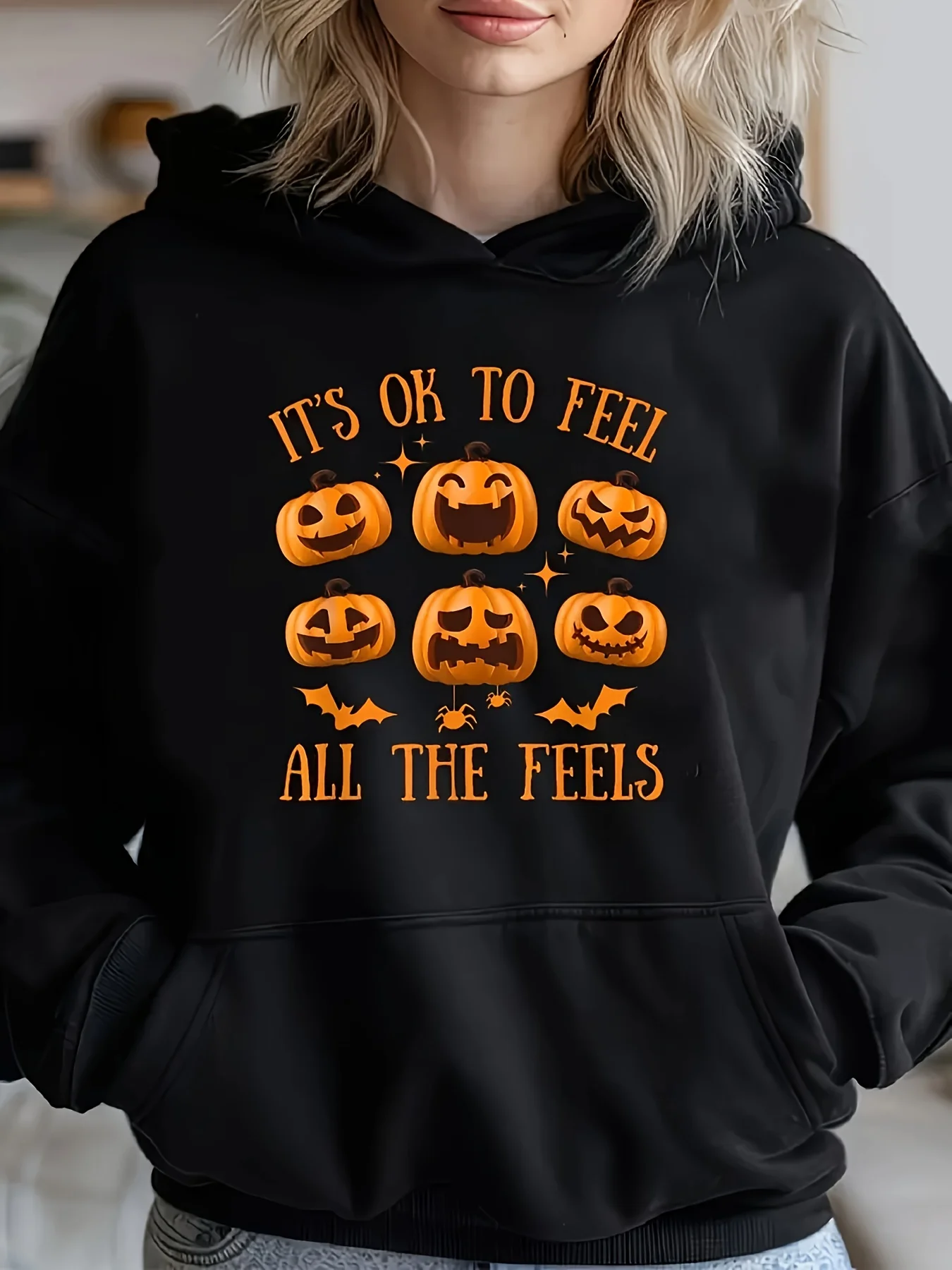 

Halloween Graphic Printing Autumn and Winter Cotton Hoodie for Men and Women Outdoor Street Sports Training Brand Trend