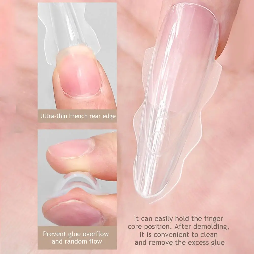 180 stks/doos Sandwich Dual Nail Formulieren Uitbreiding Top & Bottom Gel Sandwich Systeem Nail Art Amandel Doodskist Nagels Formulieren DIY Art Salon