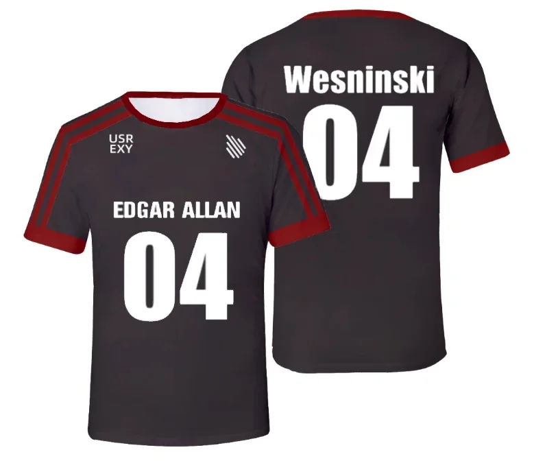 2026 New The Foxhole Court Edgar Allan Ravens Lacrosse Jersey Cosplay MORIYAMA KNOX T-shirt 3D for Men/Women Clothes Kids Tops