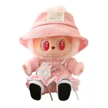 17cm Mini Plush Doll'S Clothes Outfit Accessories For Labubu v1/v2 Doll Soft Knitted Sweater Suit Sitting Party Dress Set - AliExpress 26