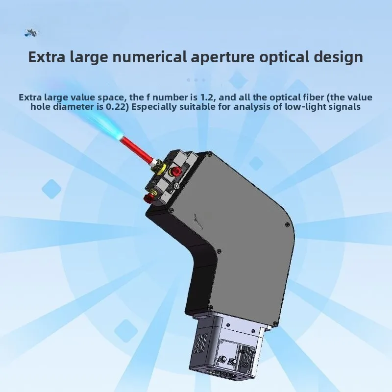 Transmission grating imaging fiber spectrometer, high sensitivity
