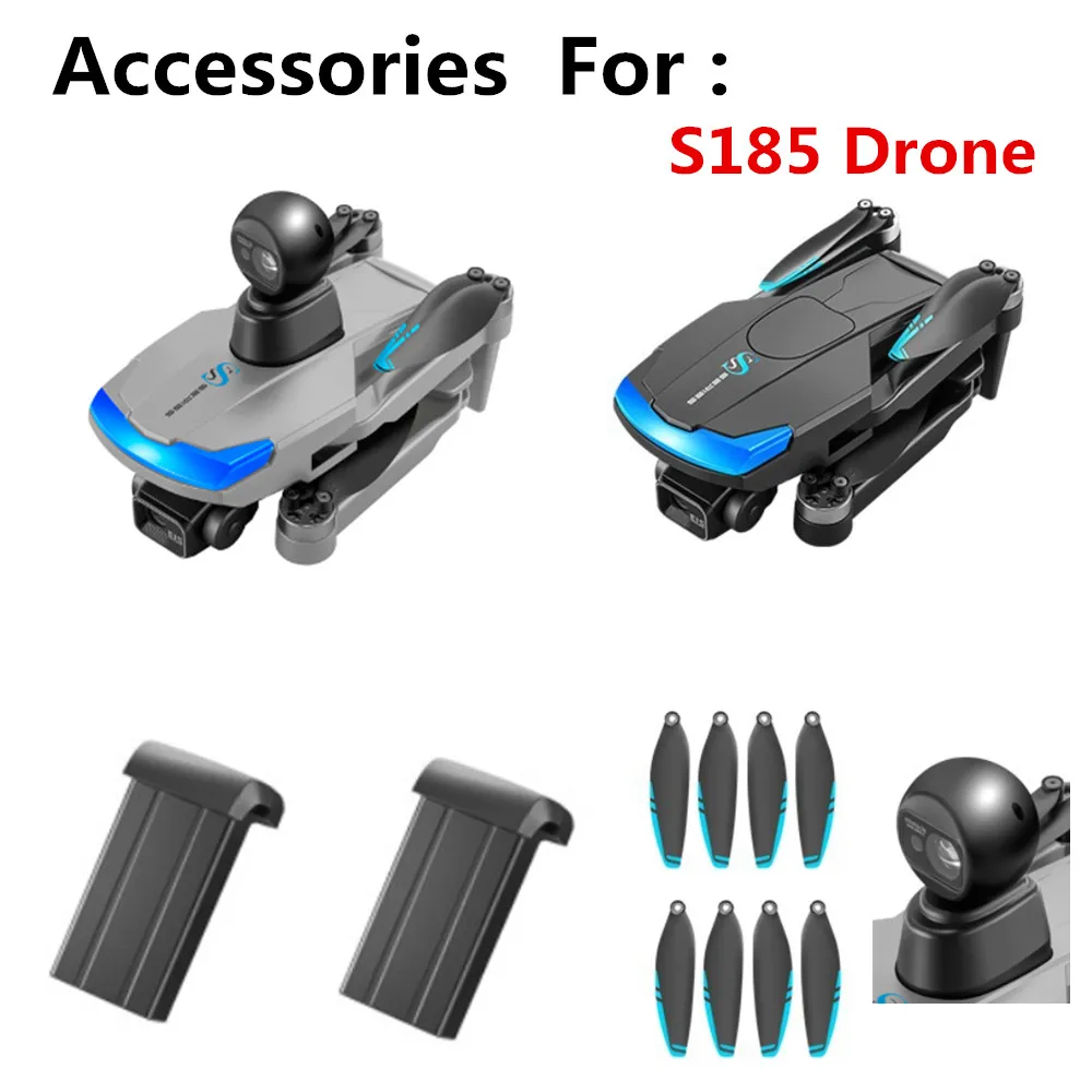 S185 Drone Original Accessories 7.4V 2000mAh Battery / Propeller Maple Leaf Use For S185 Drone Parts S185 Battery