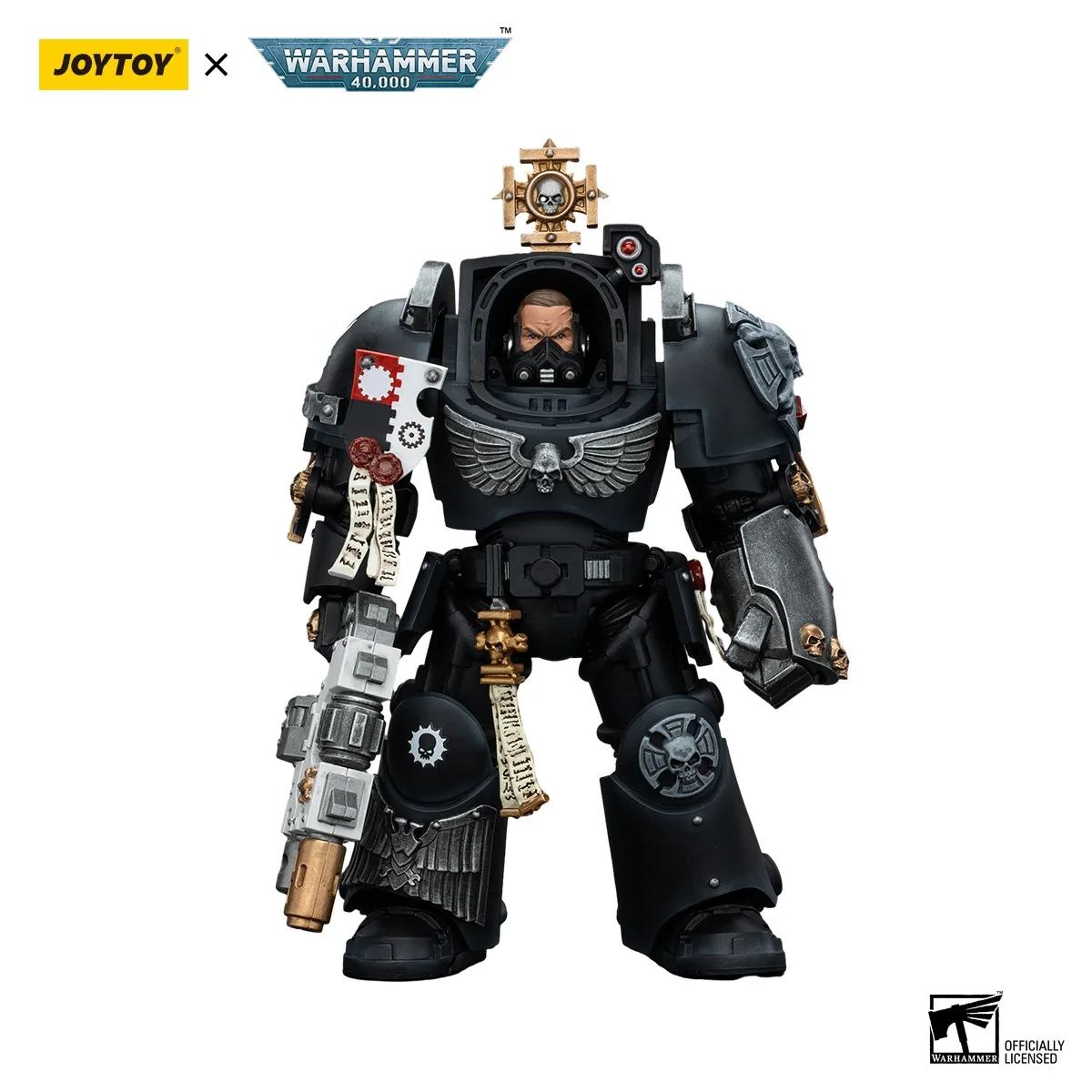 

【In Stock 】 JOYTOY Warhammer 40K 1/18 Action Figure Iron Hands Captain in Terminator Armour Model Toy Boy Gifts 3.75inch