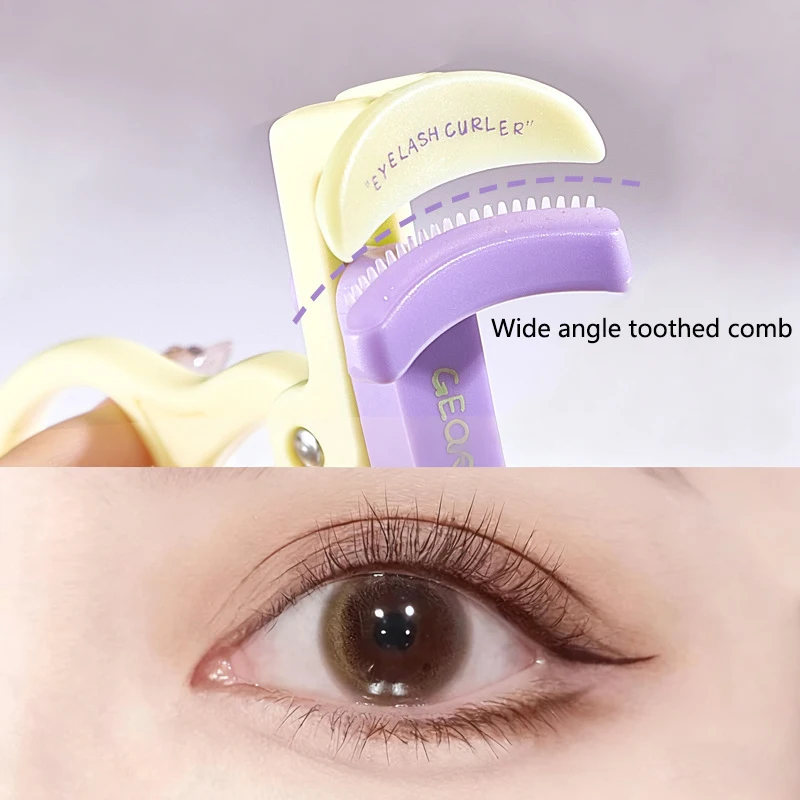 Picture 5: New Eyelash Curler Fashion Borderless Eyelash Curler Wide Angle Toothed Comb Curling Eyelashes Lasting Upturned Eyelash Curler