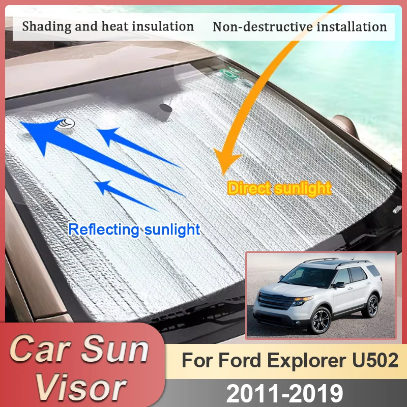 

Для Ford Explorer U502 MK5 2011-2019: Полный комплект солнцезащитных шторок на лобовое стекло и боковые окна, аксессуары для автомобиля