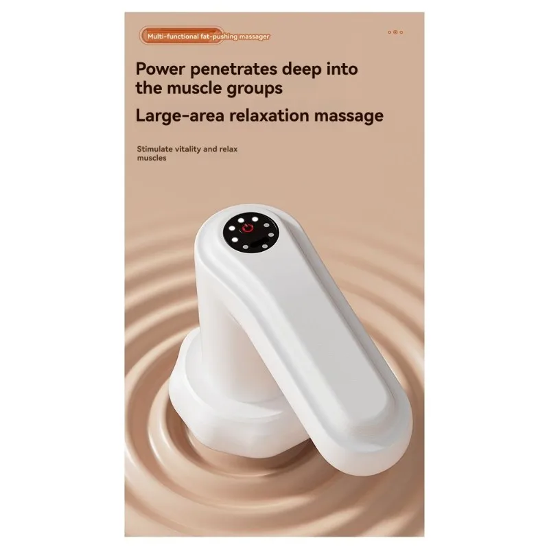 ABKR-Masaggiatore elettrico portatile per il corpo con 6 teste - Riduttore di grasso multifunzione per uso domestico, a basso rumore