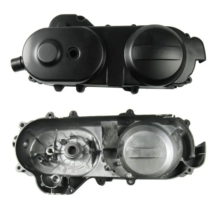 Pop Crankcase Engine Cover 49cc 50cc Short Case Motor Left GY6 Scooter QMB139 Moped Cover Black