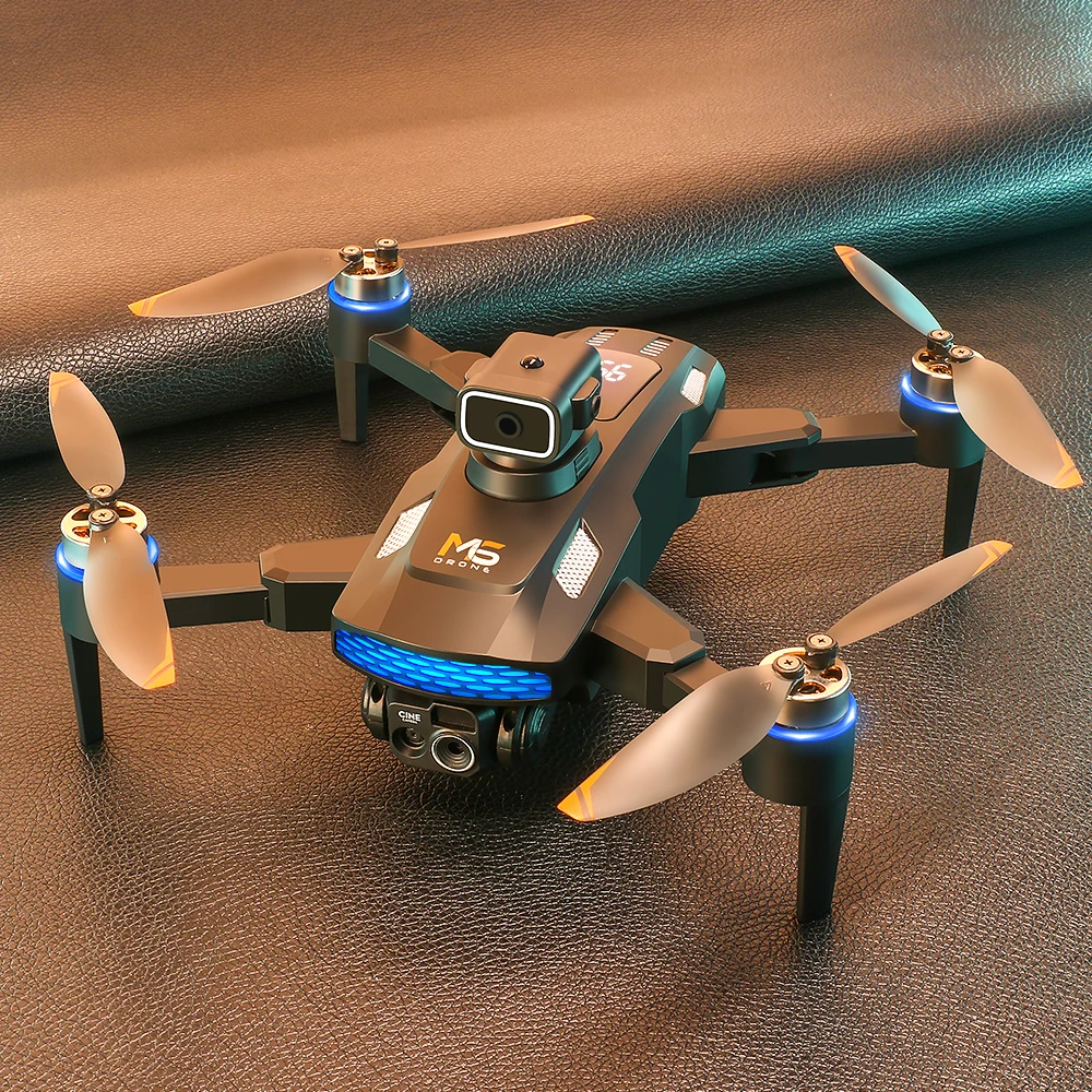 Mini Dron M6 4K, cámara HD profesional con pantalla grande, 2,4G, WIFI, FPV, flujo óptico sin escobillas, cuadricóptero plegable