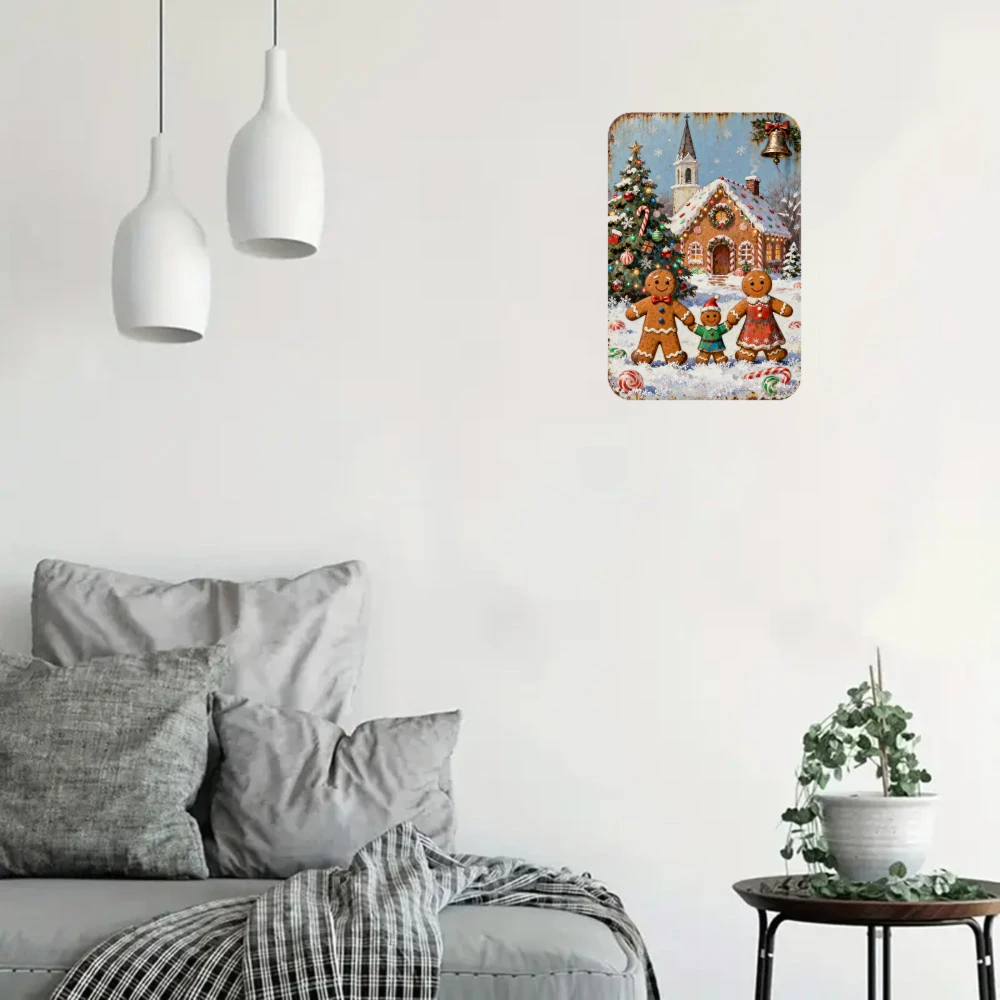 Retro Gothic Metal Sign , 8x12 inches ,Home decoration, Christmas atmosphere, daily gifts, Valentine's Day gift, decoration