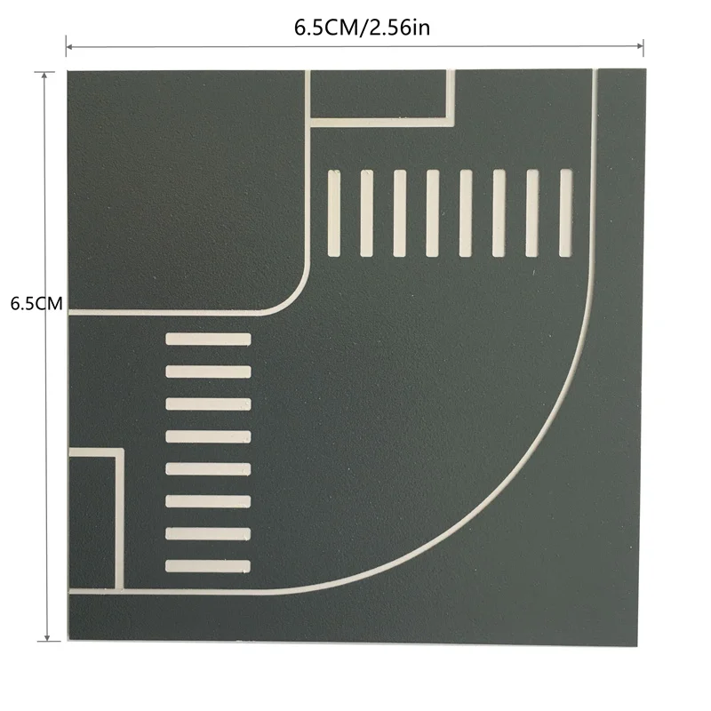 N Scale Model With Crosswalk Train Railway Architecture Diorama Street Road Scenery Layout