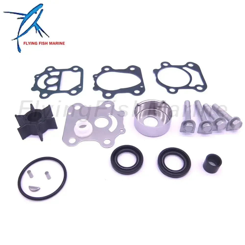 Outboard Engine 6CJ-W0078-00 Water Pump Repair Kit without Housing for Y 70HP Boat Motor