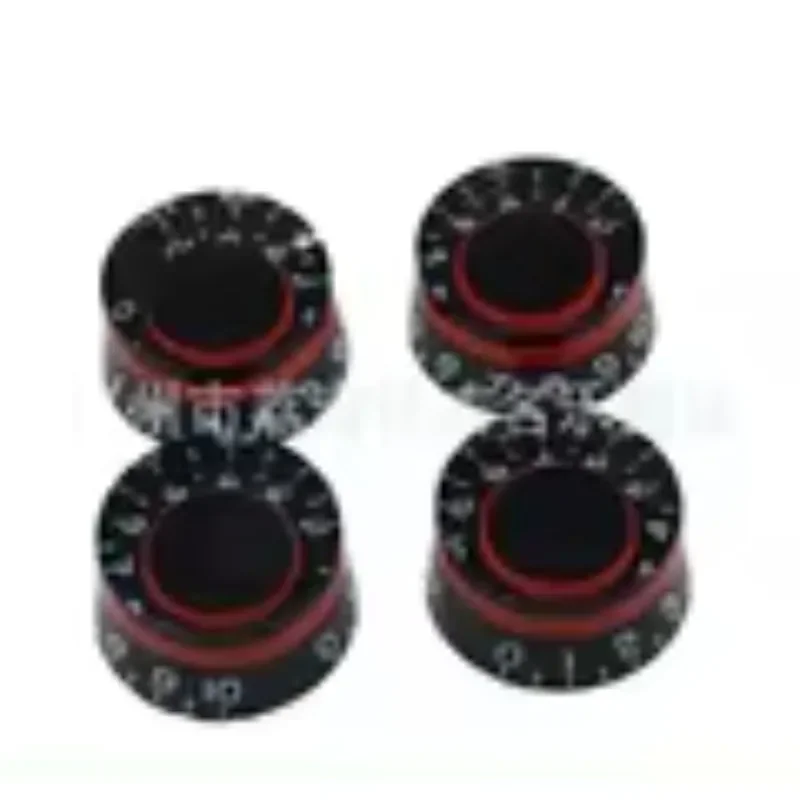 4 PCS Round Guitar Bass Knobs Speed Control Volume Tone Knob Buttons for Electric Guitar Parts Replacement