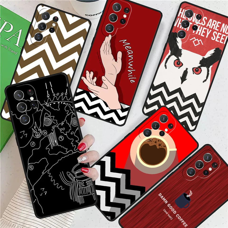 Welcome To Twin Peaks Red Room For Samsung Galaxy S24 Ultra S21 S22 S8 S9 S10 5G Note 10 20 Plus FE S23 Phone case Cover Coque