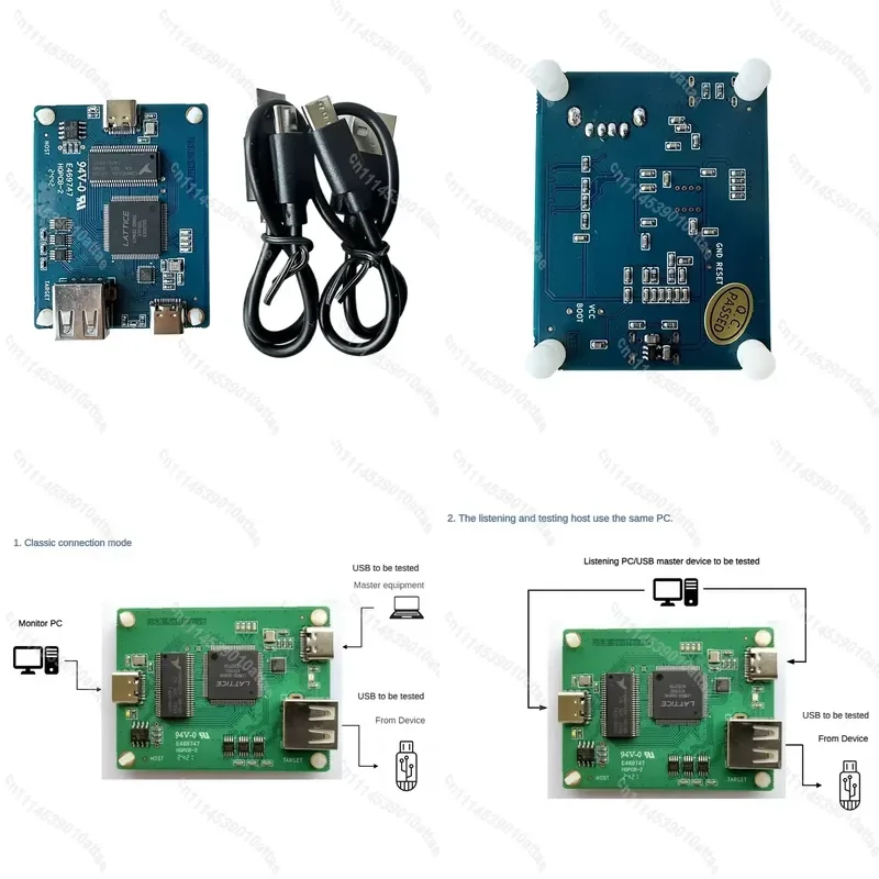 Portable USB Sniffer Analyzer for USB 2.0 1.1 Bus Protocol Wireshark Compatible Open Source Hardware Debugging Tool