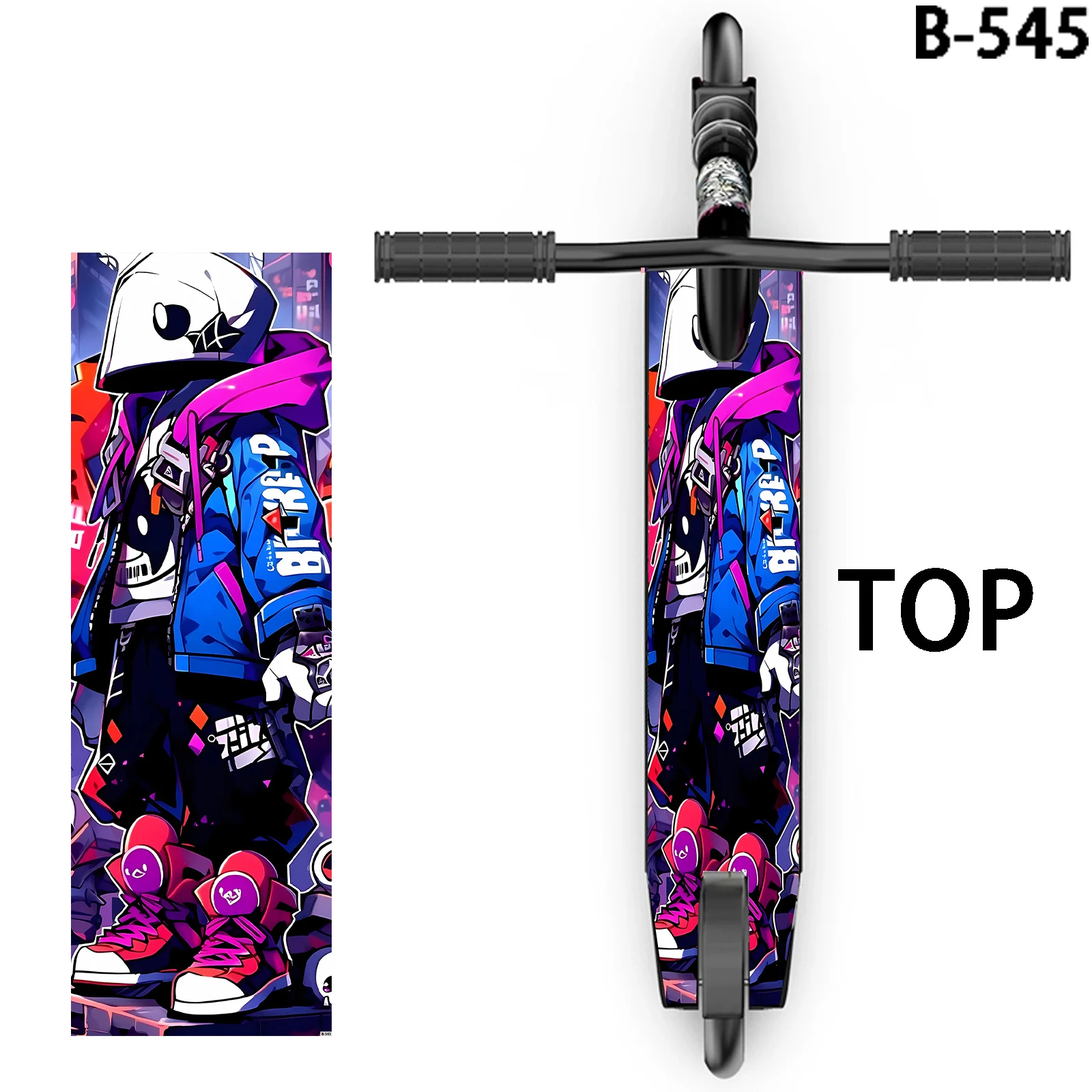 

1 piece of trendy cool street style colorful trendy character scooter sticker, scooter DIY decorative sticker/suitable for scoot