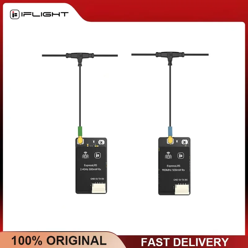 IFlight ExpressLRS ELRS 500mW Empfänger Einzelantenne 900MHz 2,4GHz RX FPV Drohnen-Langstreckenteile