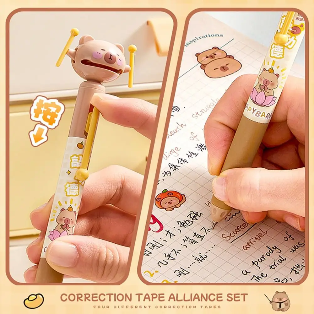 

Креативная пластиковая гелевая ручка с капибарой, тип пресса 0,5 мм, шариковая ручка с черными чернилами, быстросохнущая нейтральная ручка, специальная для студентов