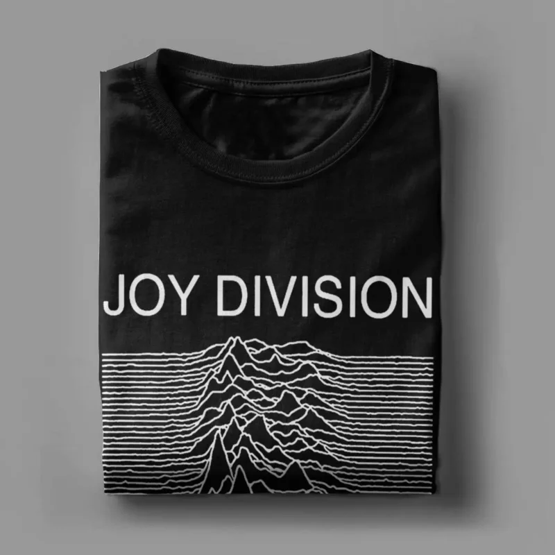 Unknown Pleasures Joy Division Men's T Shirt Humorous Tee Shirt Short Sleeve Round Collar T-Shirts Cotton 6XL Tops