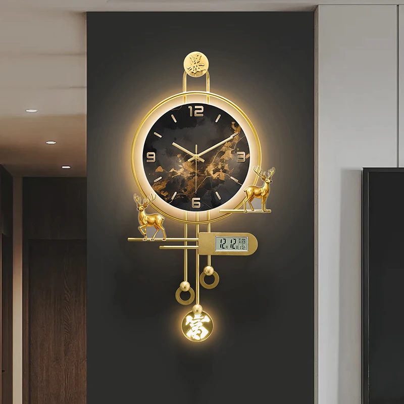 Bedrooms Art Mural Wall Watch Led Interior Aesthetic Modern Luminous Wall Clocks Fashion Luxury Reloj Pared Home Decoration