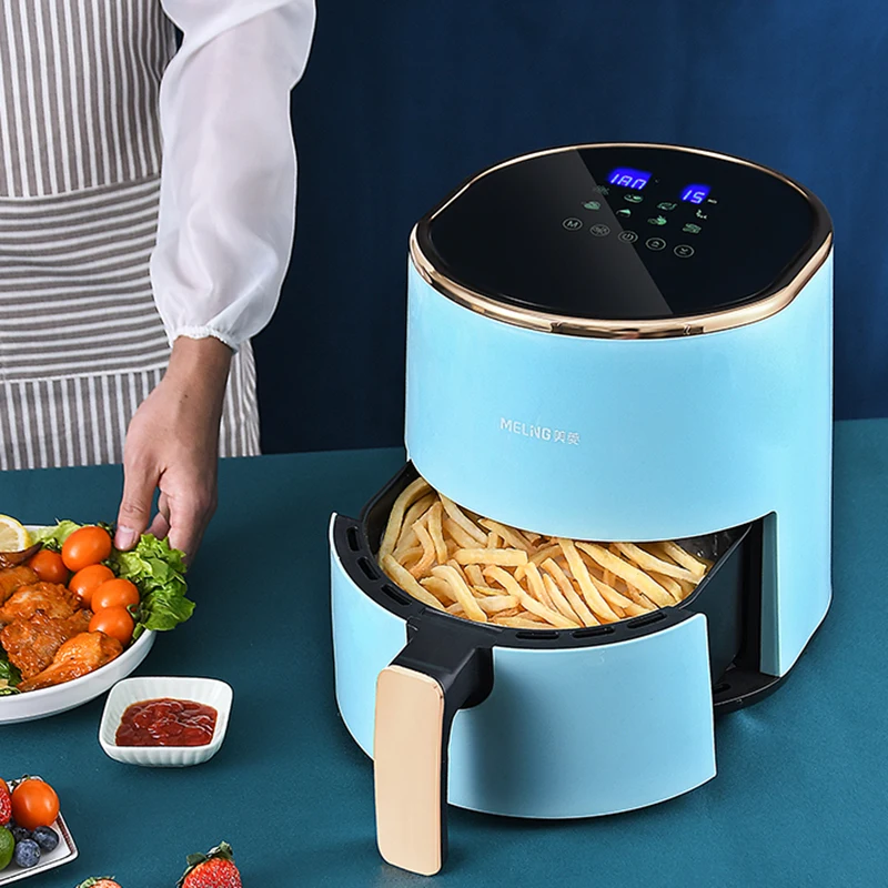 Digital Basket Air Fryer Liner Chicken Knob Smart Deep 5l Large Capacity Air Fryer Japanese Kitchen Freidora Aire Cookware Parts