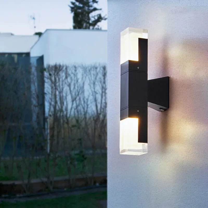 Modern LED Wall Lamp Garden Outdoor Waterproof Door Sconce Courtyard Aisle Living Room Bedroom Balcony Decor Lighting Fixture