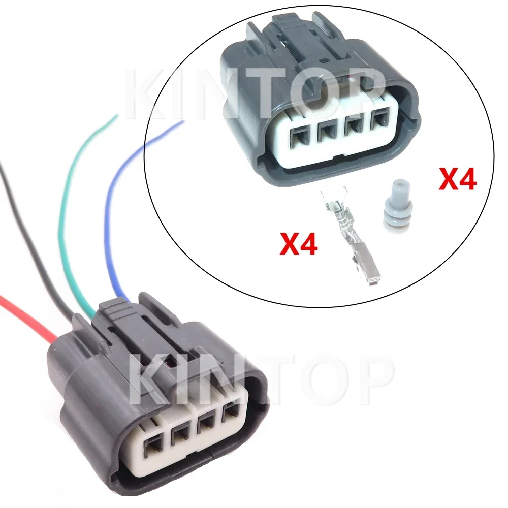 

1 Set 4 Pins AC Assembly Car Waterproof Socket For BYD 6189-0551 Auto Air Flow Meter Electric Wire Sealed Connector With Wires